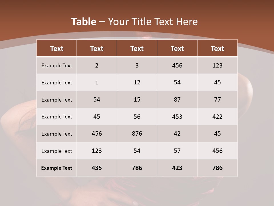 Girl In Red Dress PowerPoint Template