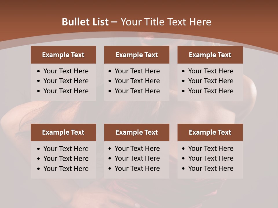 Girl In Red Dress PowerPoint Template