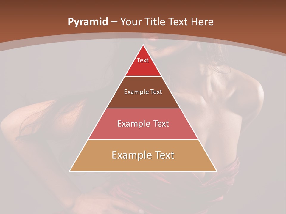 Girl In Red Dress PowerPoint Template