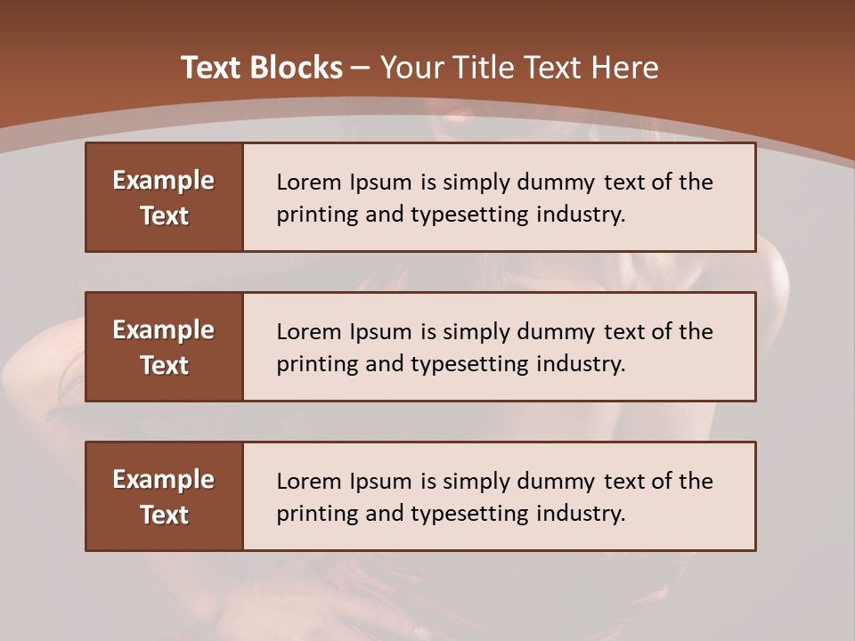 Girl In Red Dress PowerPoint Template