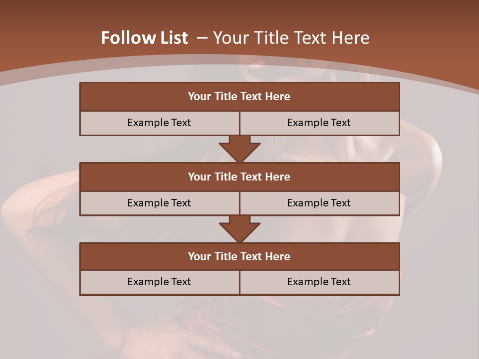 Girl In Red Dress PowerPoint Template