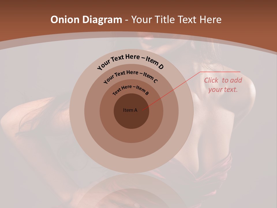 Girl In Red Dress PowerPoint Template