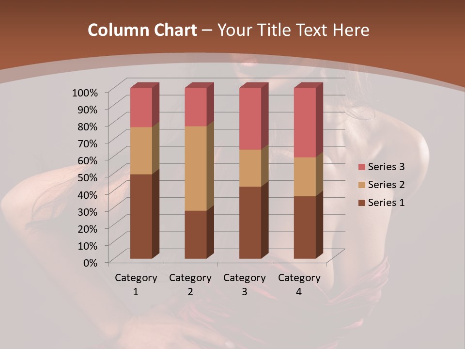 Girl In Red Dress PowerPoint Template