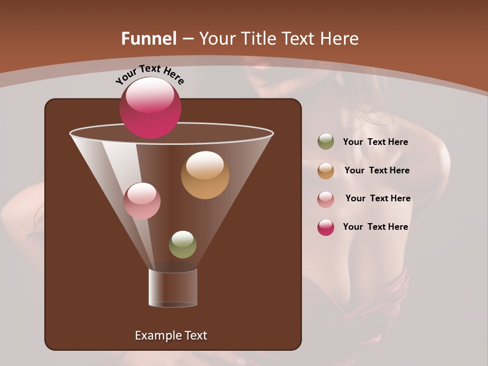 Girl In Red Dress PowerPoint Template