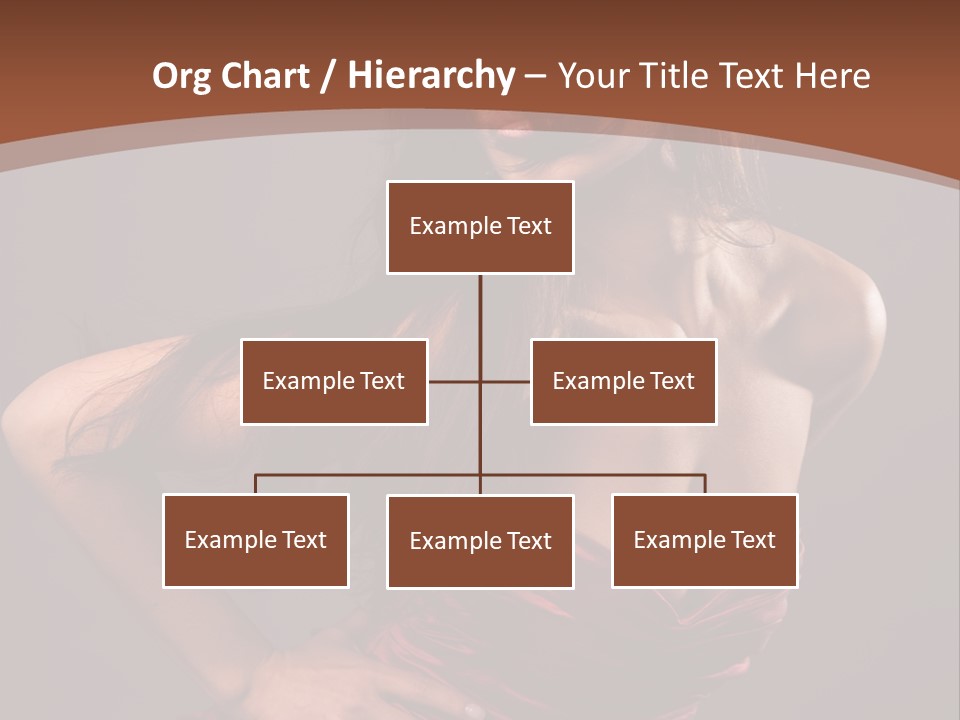 Girl In Red Dress PowerPoint Template