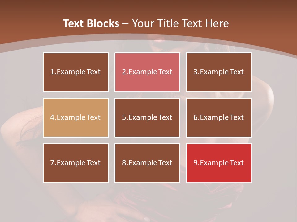 Girl In Red Dress PowerPoint Template