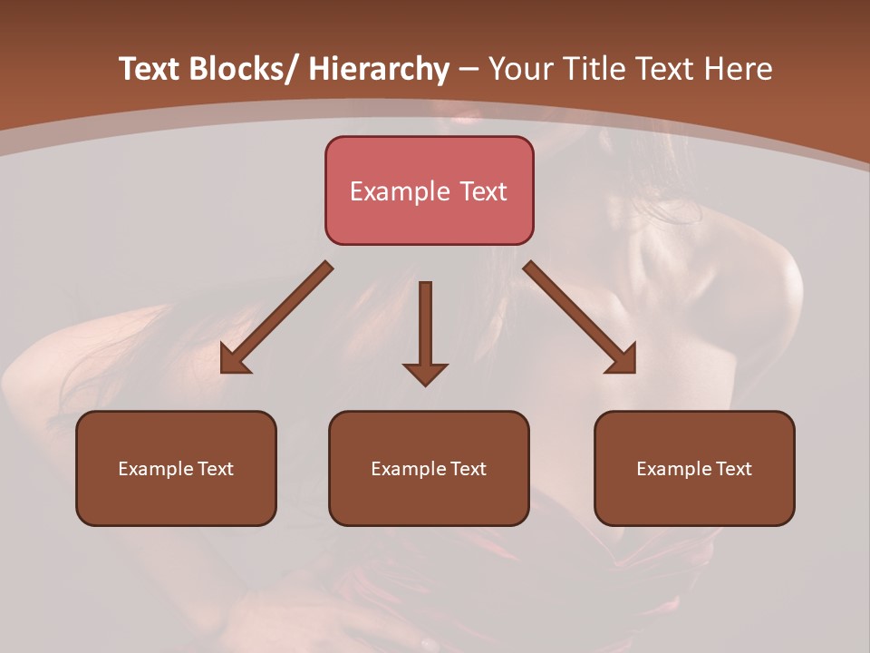 Girl In Red Dress PowerPoint Template