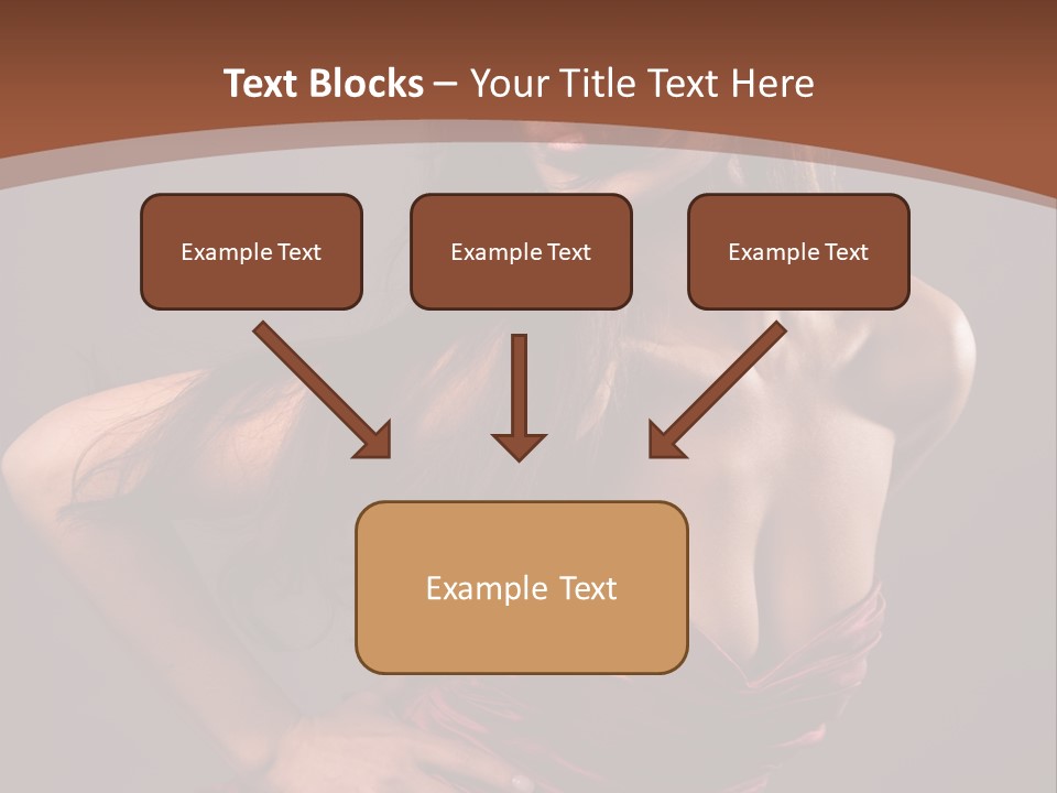 Girl In Red Dress PowerPoint Template