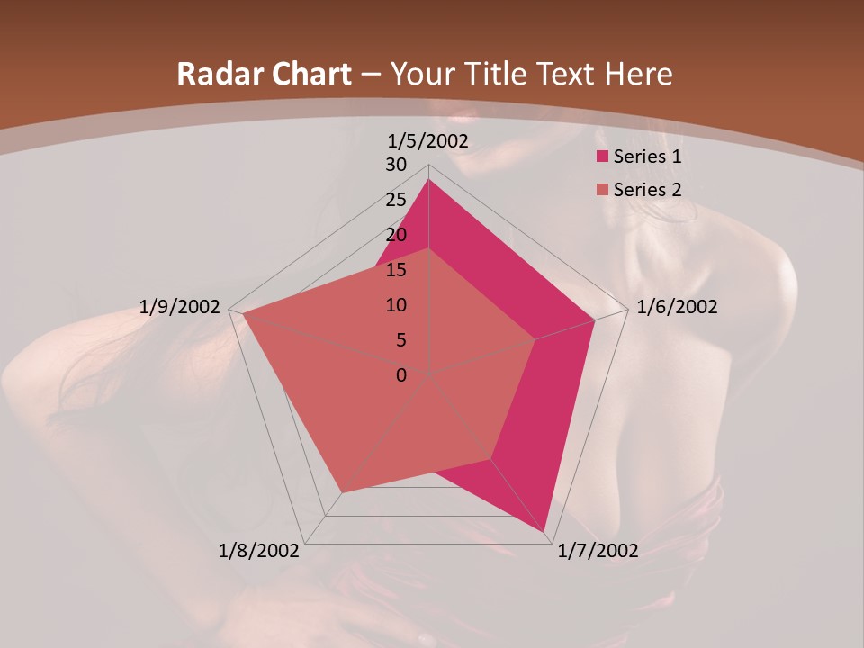 Girl In Red Dress PowerPoint Template