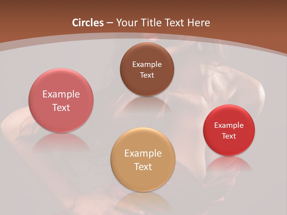 Girl In Red Dress PowerPoint Template