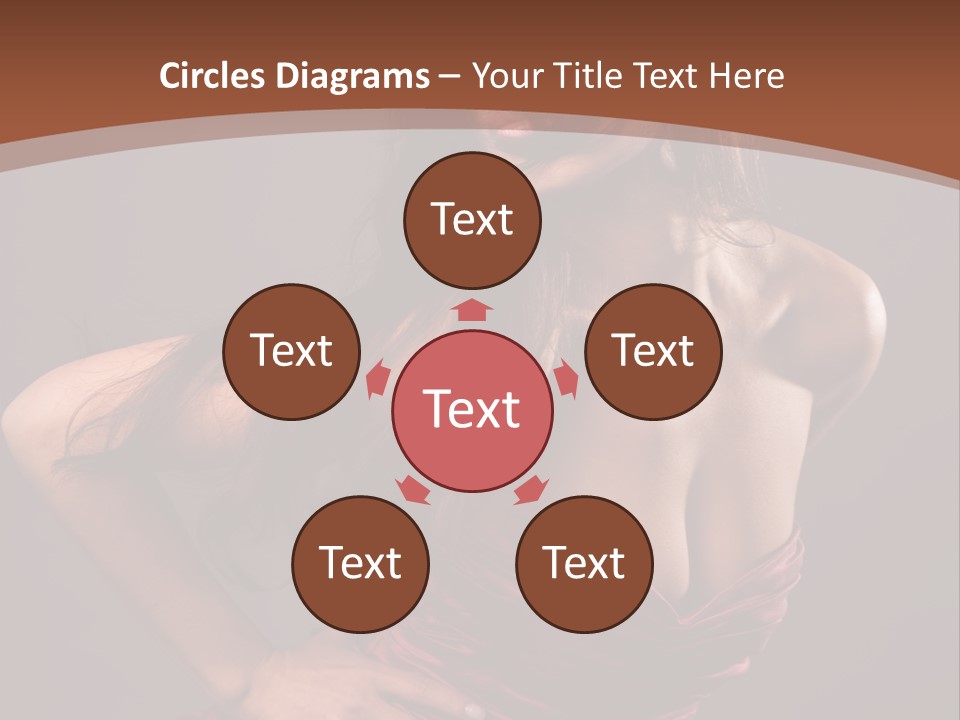 Girl In Red Dress PowerPoint Template