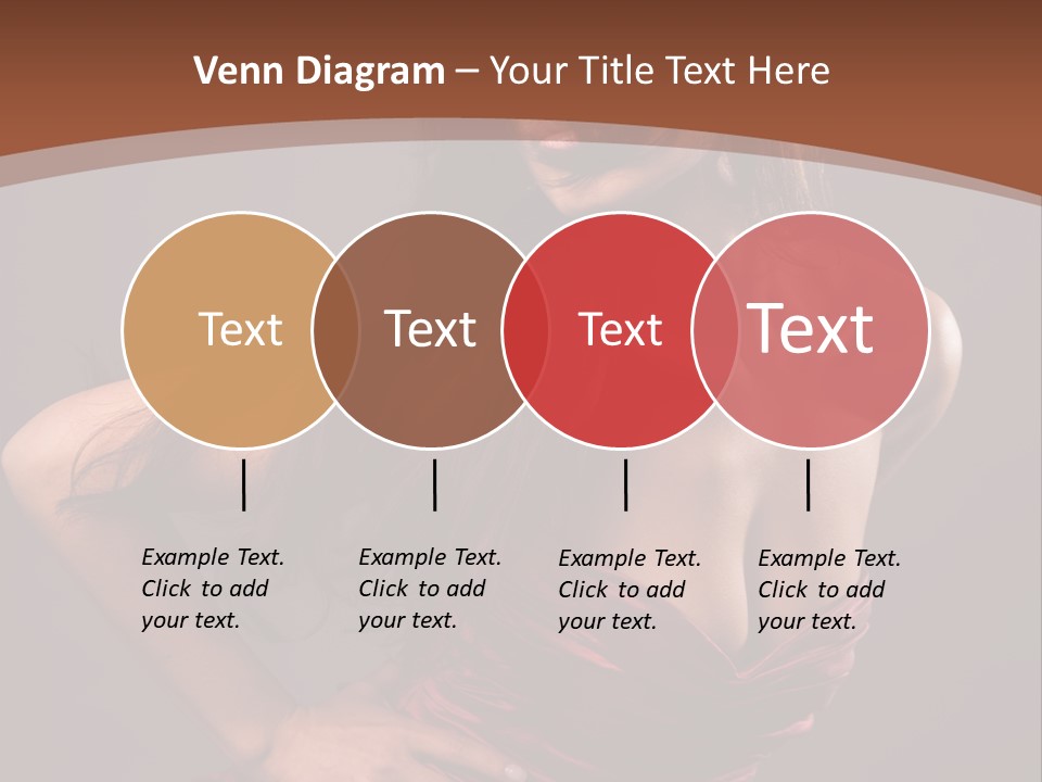 Girl In Red Dress PowerPoint Template