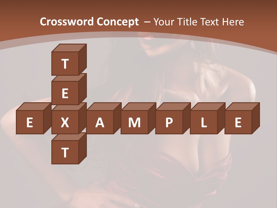 Girl In Red Dress PowerPoint Template