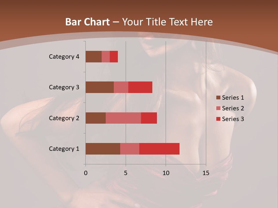 Girl In Red Dress PowerPoint Template