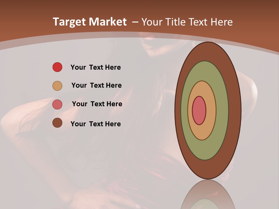 Girl In Red Dress PowerPoint Template