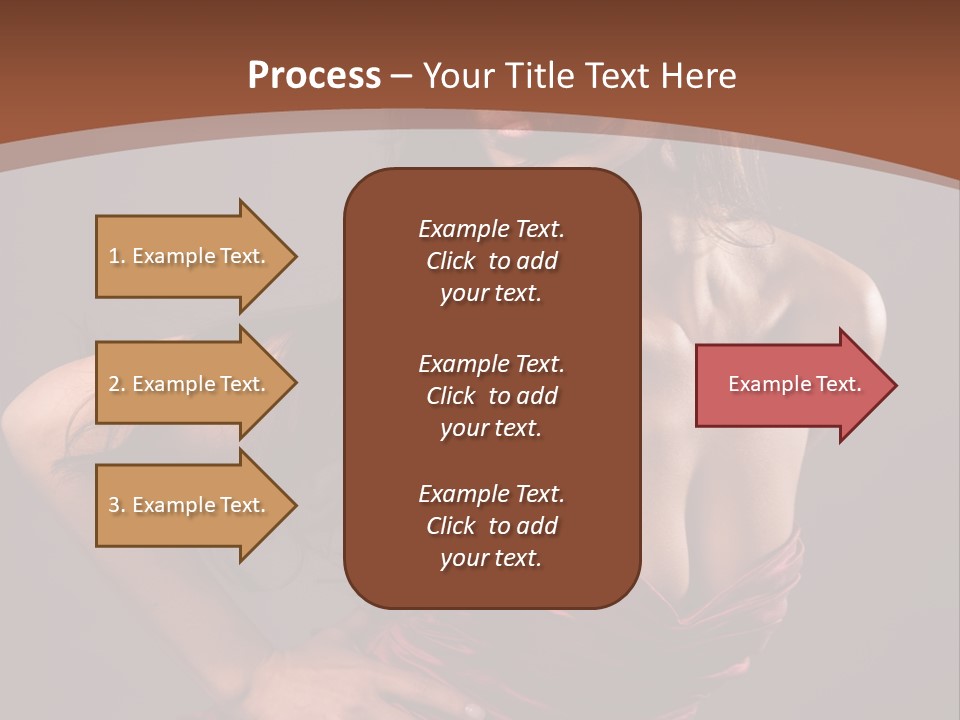 Girl In Red Dress PowerPoint Template