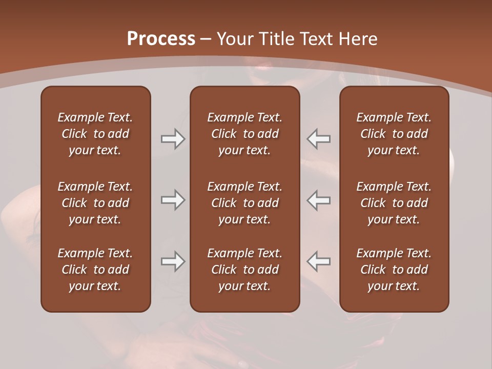 Girl In Red Dress PowerPoint Template