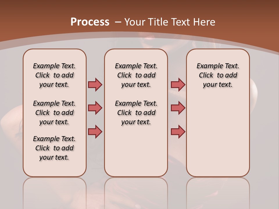 Girl In Red Dress PowerPoint Template