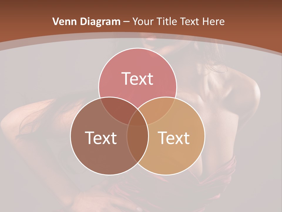 Girl In Red Dress PowerPoint Template