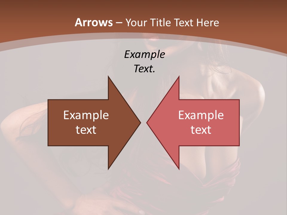 Girl In Red Dress PowerPoint Template