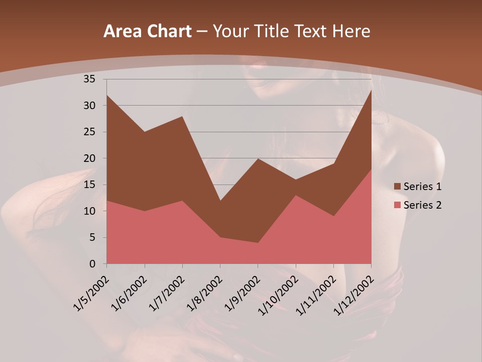 Girl In Red Dress PowerPoint Template