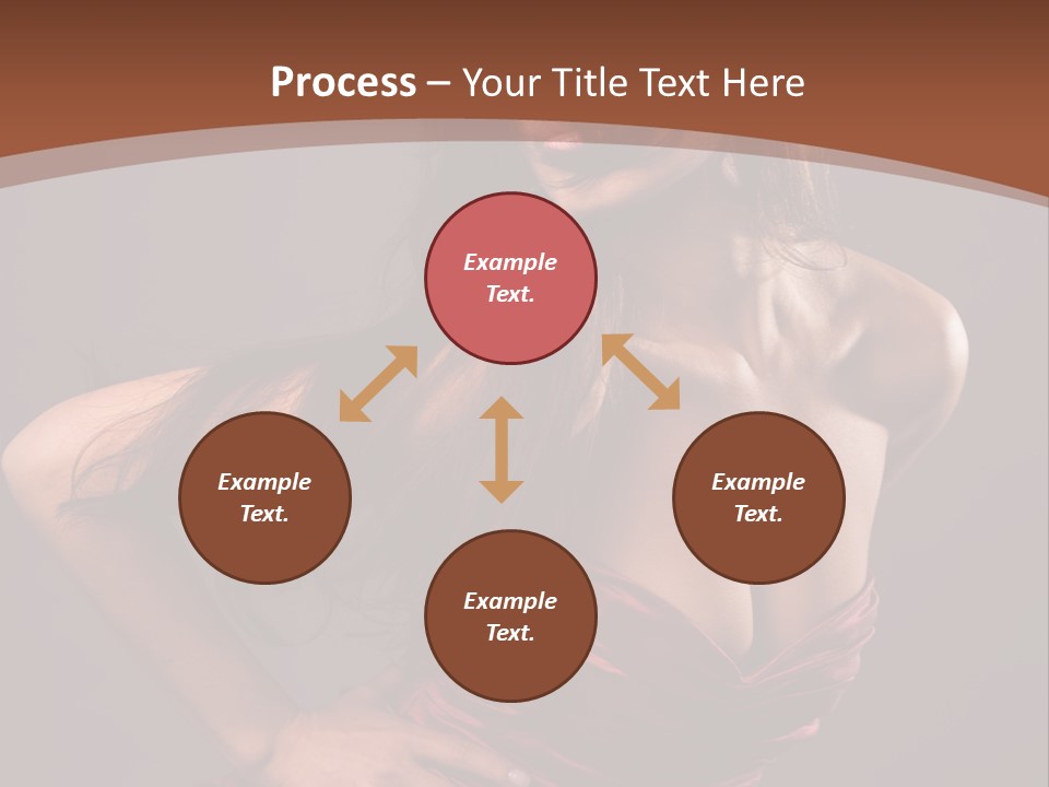 Girl In Red Dress PowerPoint Template