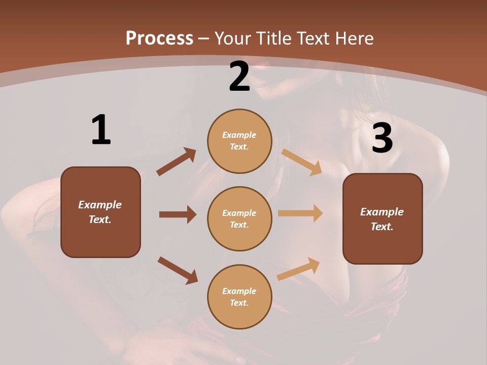 Girl In Red Dress PowerPoint Template