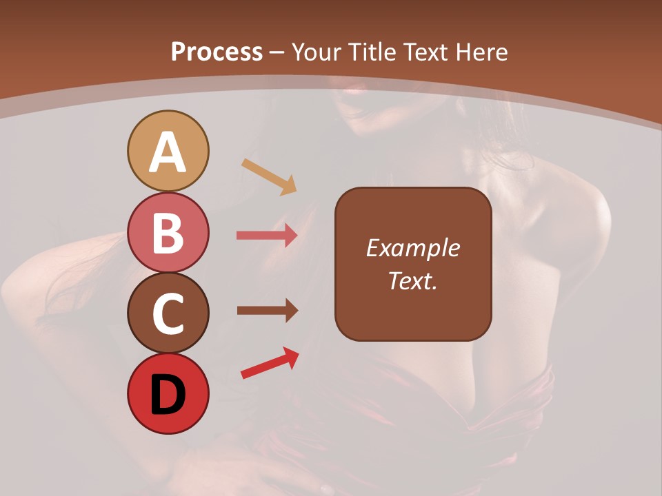 Girl In Red Dress PowerPoint Template