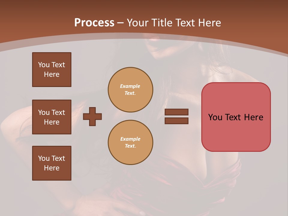 Girl In Red Dress PowerPoint Template