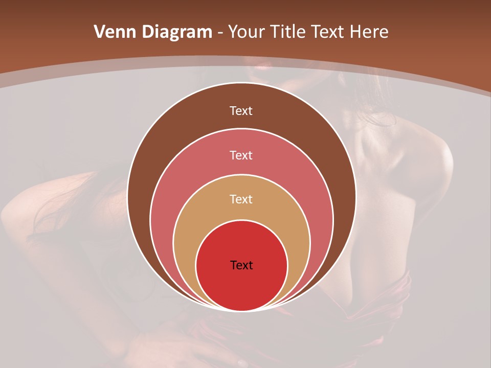 Girl In Red Dress PowerPoint Template