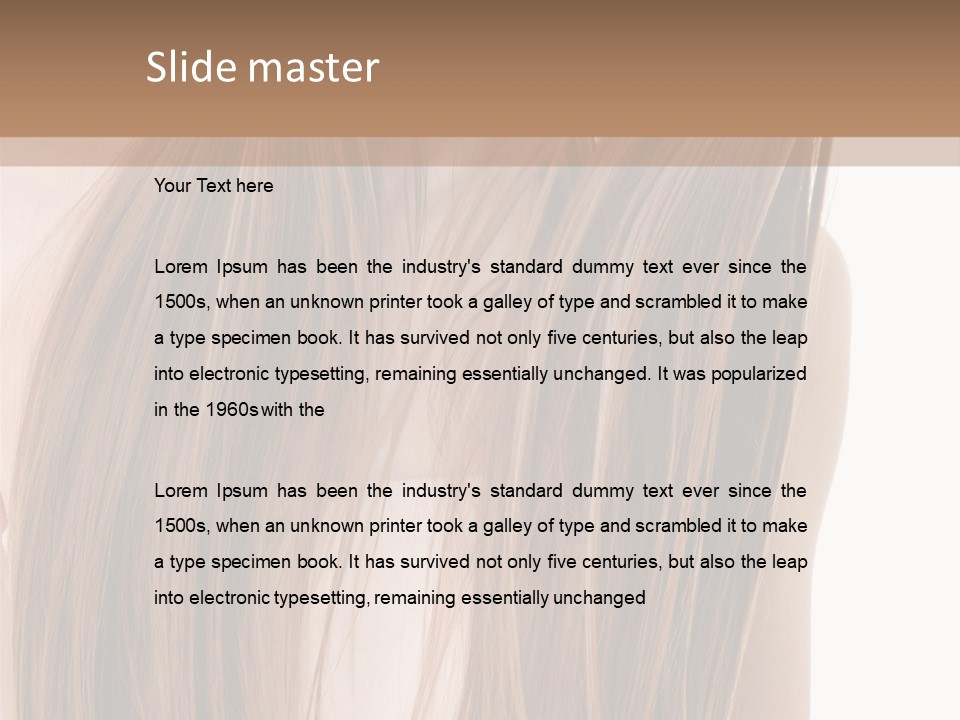 Hair Extensions PowerPoint Template