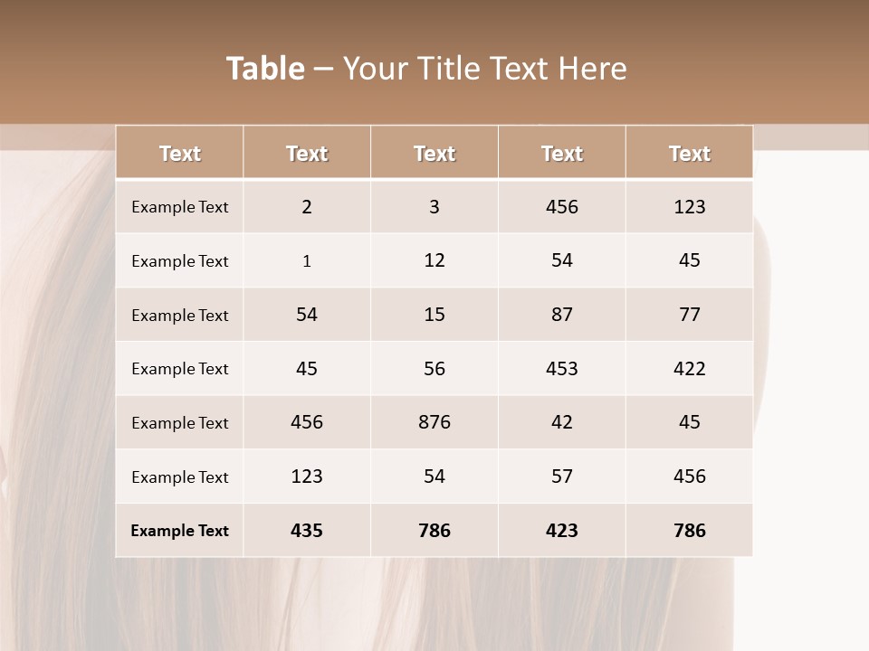 Hair Extensions PowerPoint Template