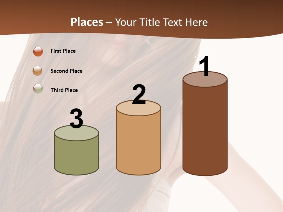 Very Long Hair With Layers PowerPoint Template