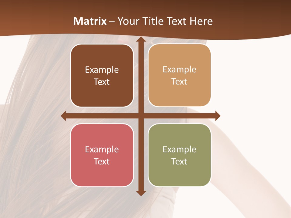 Very Long Hair With Layers PowerPoint Template