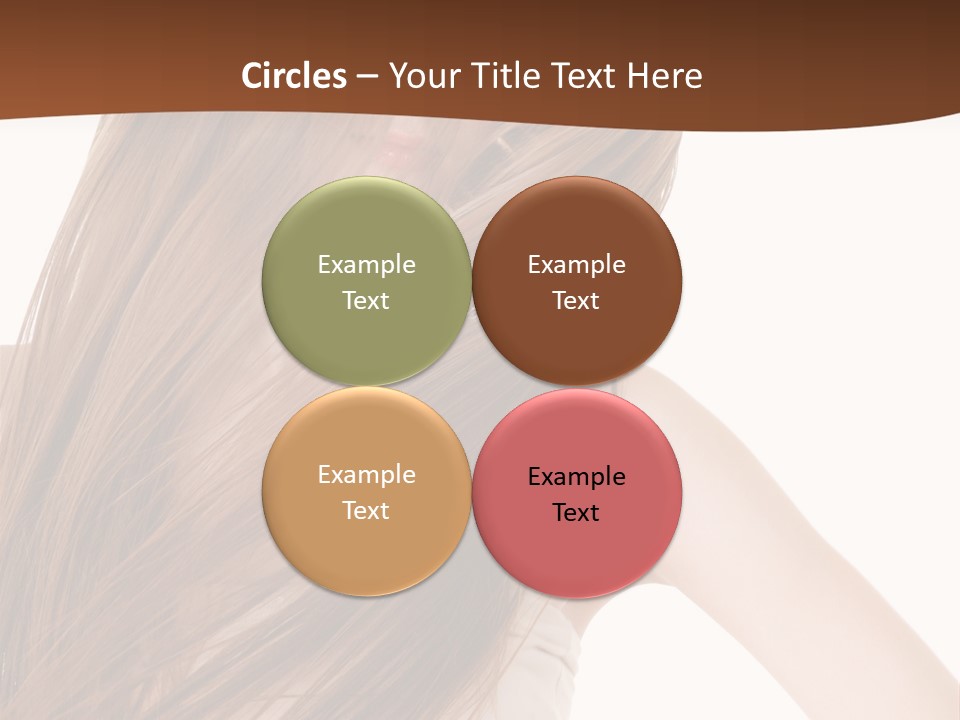 Very Long Hair With Layers PowerPoint Template