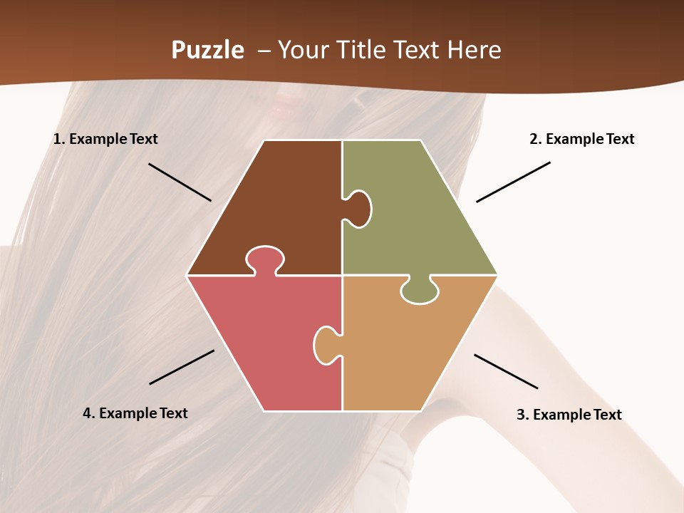 Very Long Hair With Layers PowerPoint Template