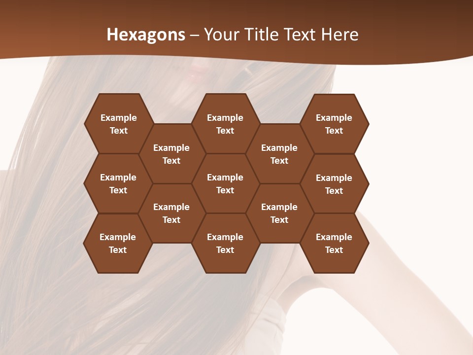 Very Long Hair With Layers PowerPoint Template