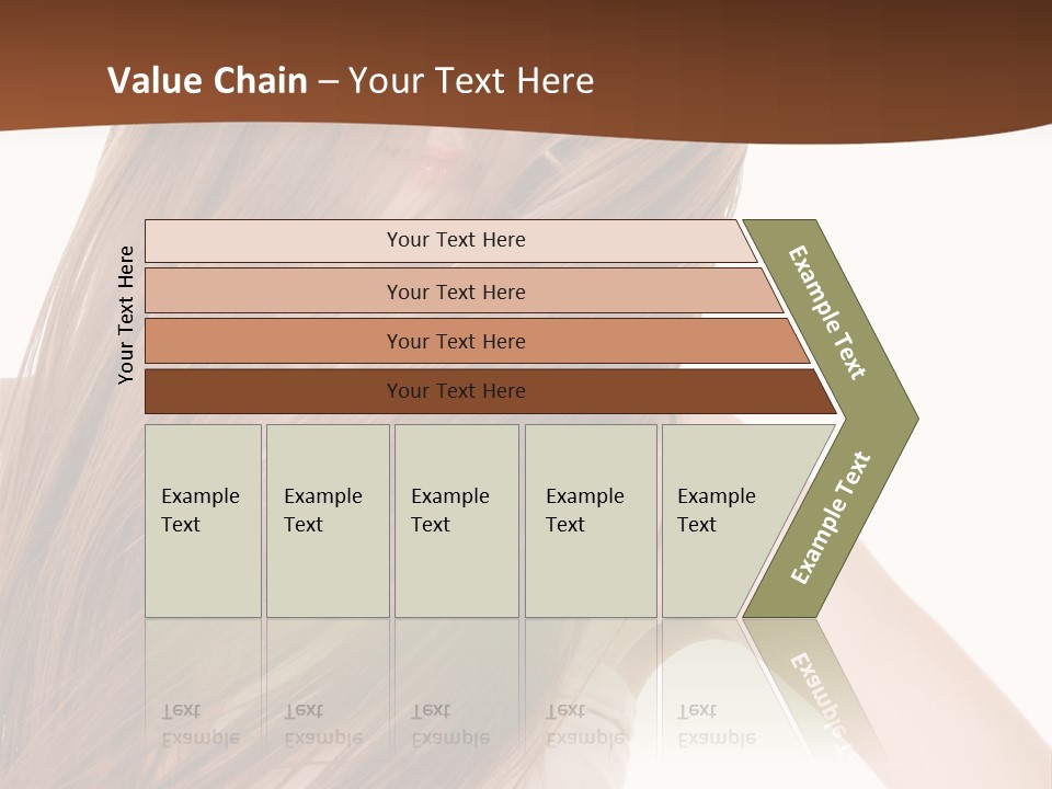 Very Long Hair With Layers PowerPoint Template