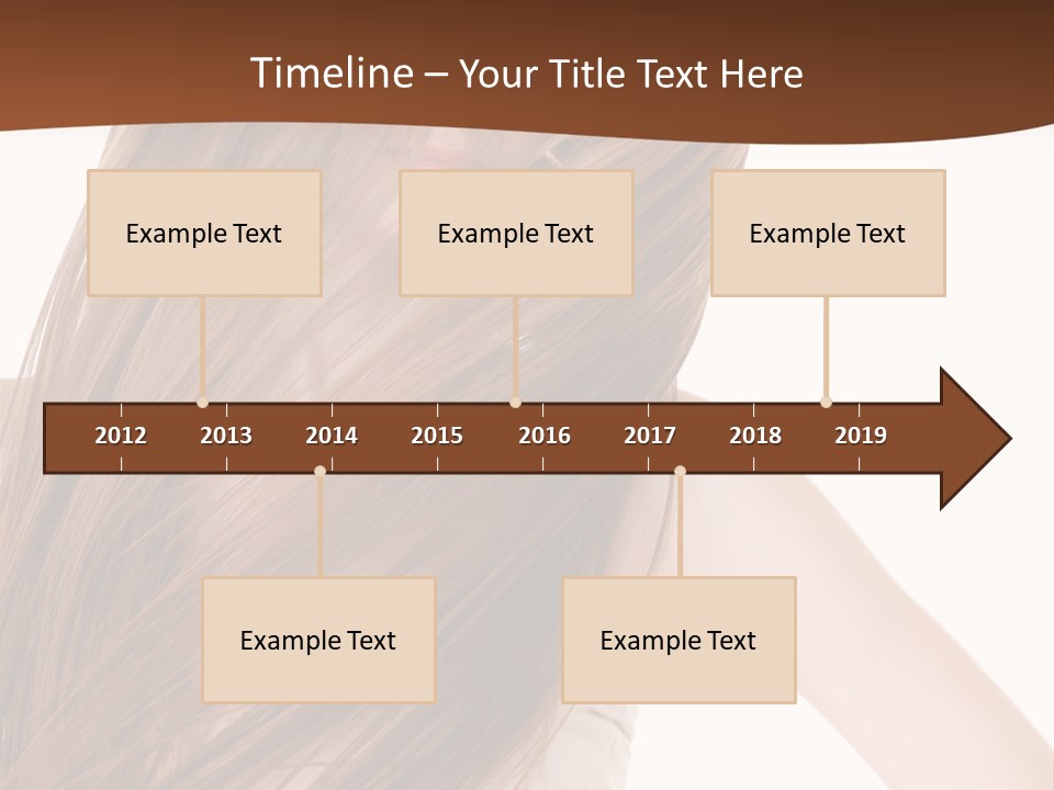 Very Long Hair With Layers PowerPoint Template