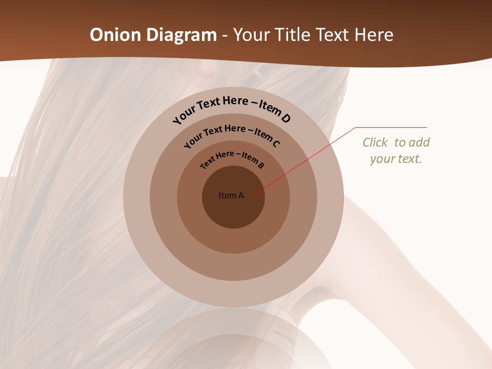 Very Long Hair With Layers PowerPoint Template