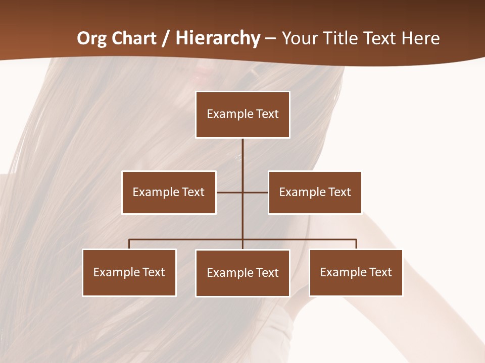 Very Long Hair With Layers PowerPoint Template