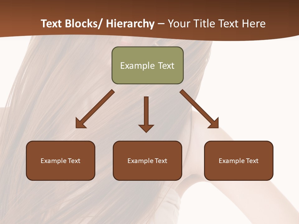 Very Long Hair With Layers PowerPoint Template