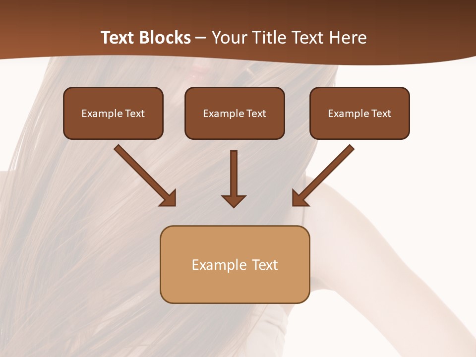 Very Long Hair With Layers PowerPoint Template