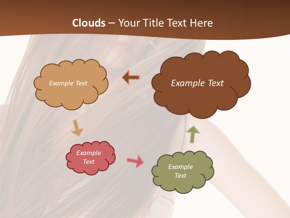 Very Long Hair With Layers PowerPoint Template