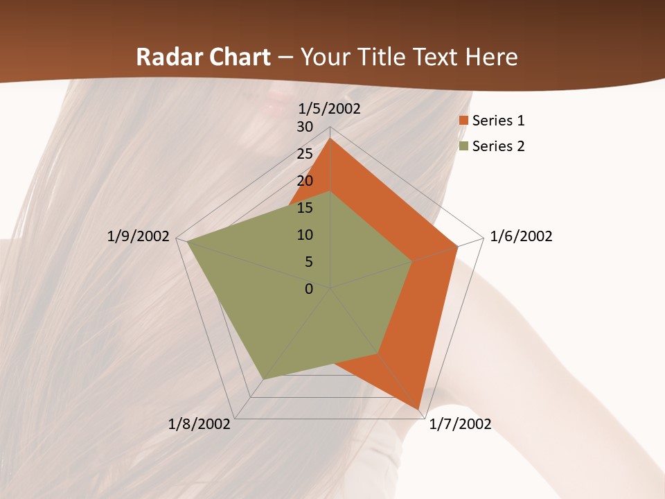 Very Long Hair With Layers PowerPoint Template