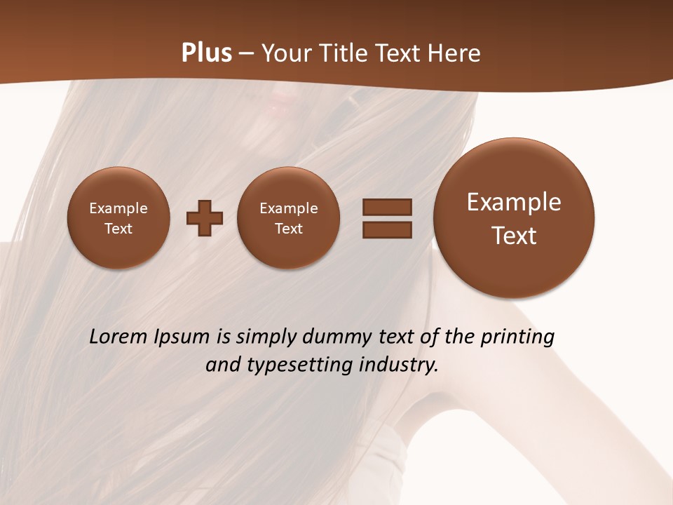 Very Long Hair With Layers PowerPoint Template
