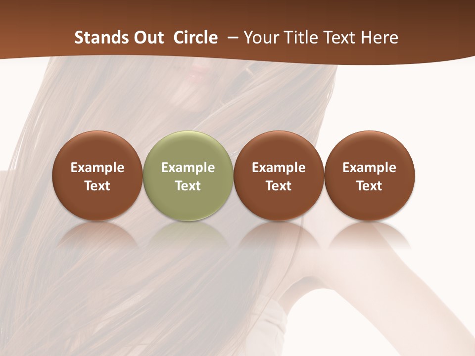 Very Long Hair With Layers PowerPoint Template