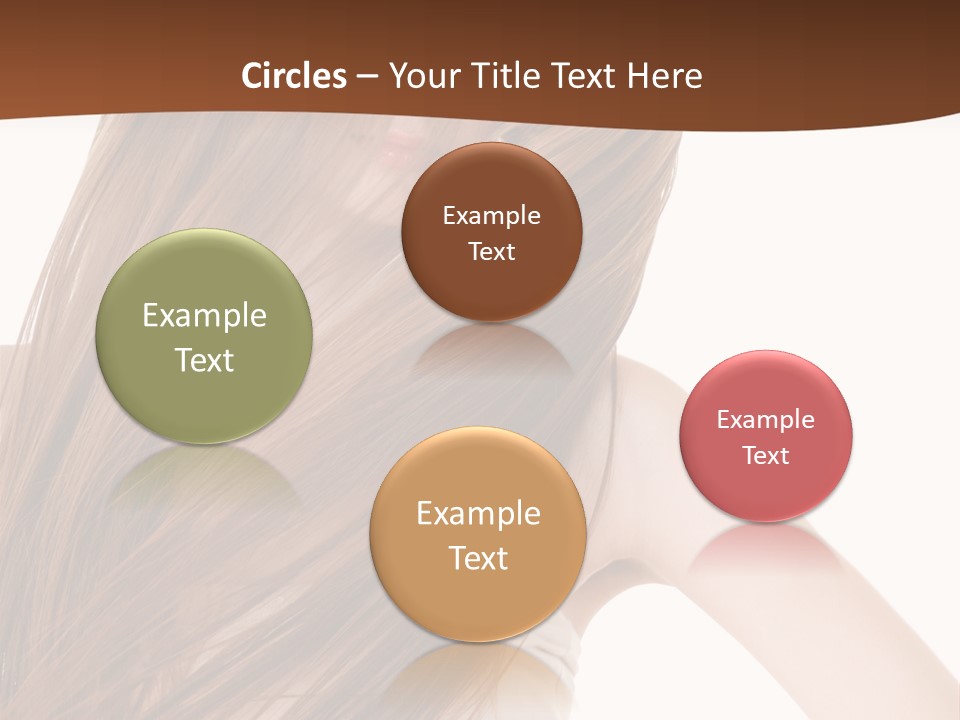 Very Long Hair With Layers PowerPoint Template