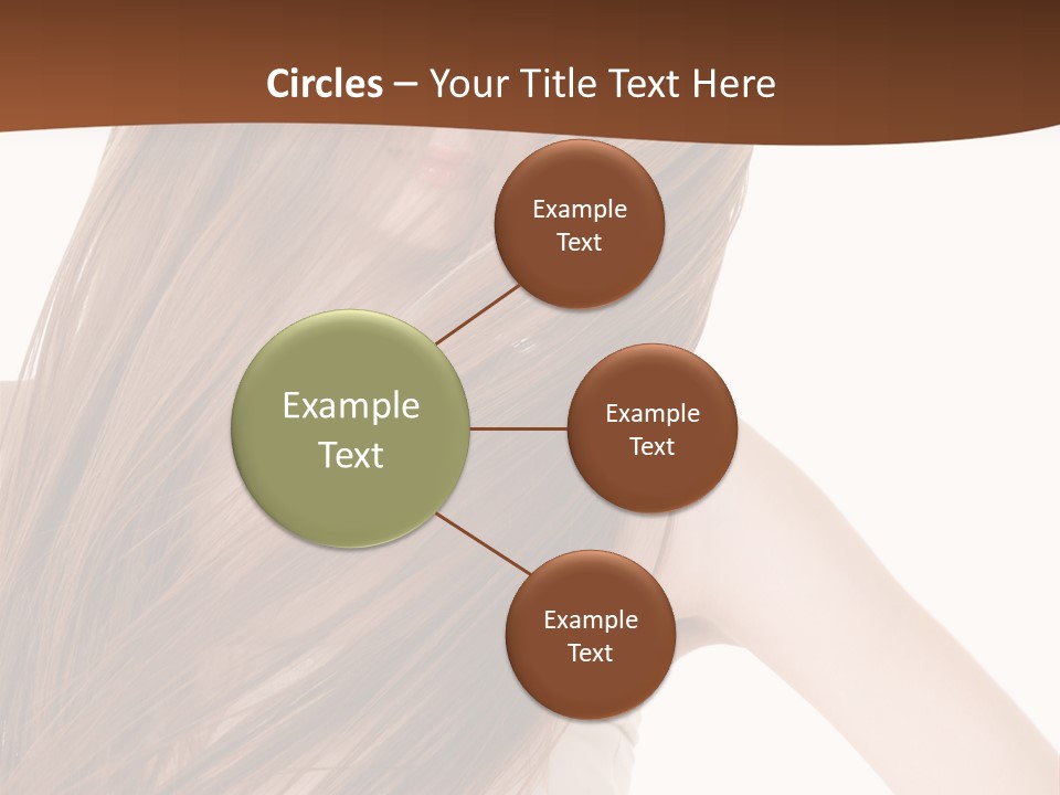 Very Long Hair With Layers PowerPoint Template