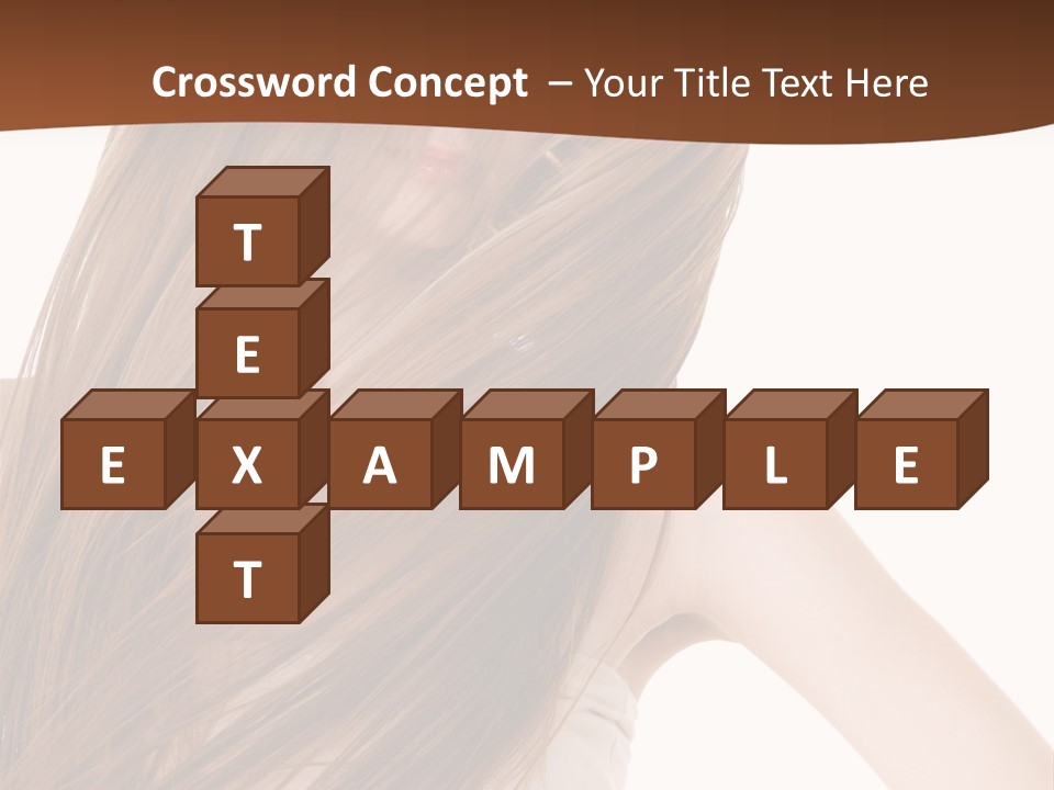 Very Long Hair With Layers PowerPoint Template